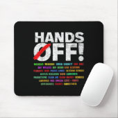 Protest-V-Nacken von Frauen Mousepad (Mit Mouse)