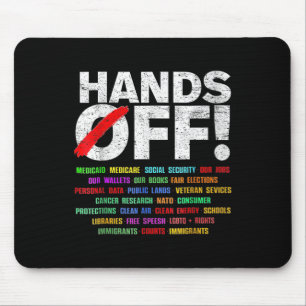 Protest-V-Nacken von Frauen Mousepad