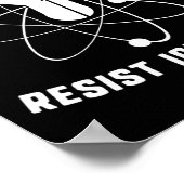 Protest von Embrace Science Resist Ignoranz Scient Poster (Ecke)