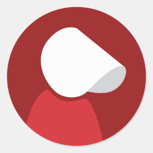 Protest von Handmaid gegen Frauen   Runder Aufkleber