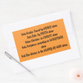 Protestant Creme 5 Solas Autoaufkleber Rechteckiger Aufkleber (Umschlag)