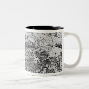 Protestanten, die im offenen um Antwerpen sich Zweifarbige Tasse
