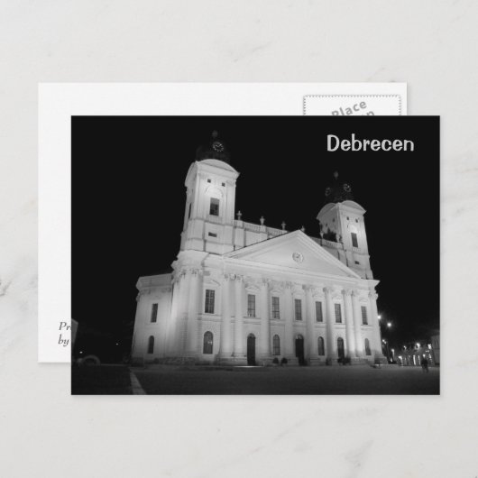 Protestantische Kirche Postkarte (Vorne/Hinten)