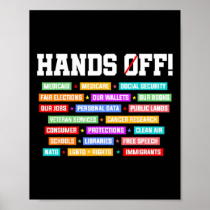 Protestaufenthalte der Sozialversicherung Poster