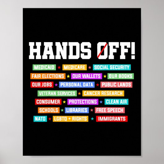 Protestaufenthalte der Sozialversicherung Poster (Vorne)