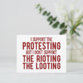 Proteste sind keine gemeinen Auseinandersetzungen  Postkarte (Stehend Vorderseite)