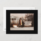 Proteste von Frauen im Weißen Haus Postkarte (Vorne/Hinten)