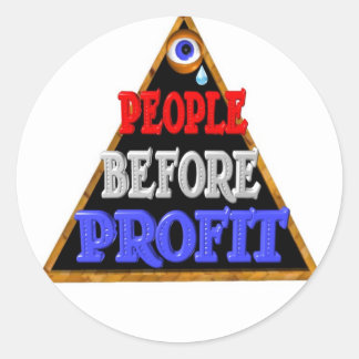 Proteste vor Profiten von Occupy Wall Street Runder Aufkleber