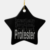 Protester Extraordinator Keramik Ornament (Vorne)