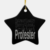 Protester Extraordinator Keramik Ornament (Hinten)