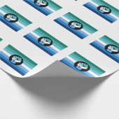 Protestflagge für Schweine Geschenkpapier (Ecke)