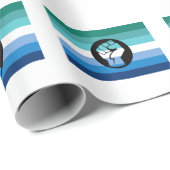 Protestflagge für Schweine Geschenkpapier (Rolleneckpunkt)