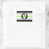 Protestflagge Runder Aufkleber (Tasche)