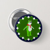 Protestiert Keine Könige Frosch Button (Vorne & Hinten)