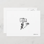 Protestkarte Postkarte (Vorne/Hinten)