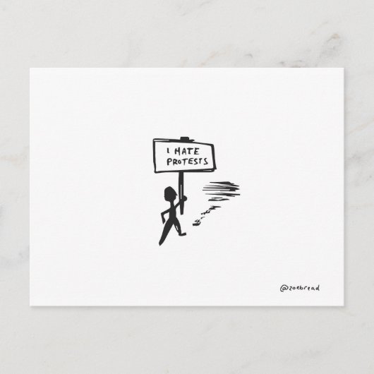 Protestkarte Postkarte (Vorderseite)
