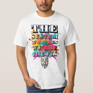 Protestmotto. Anonym. T-Shirt