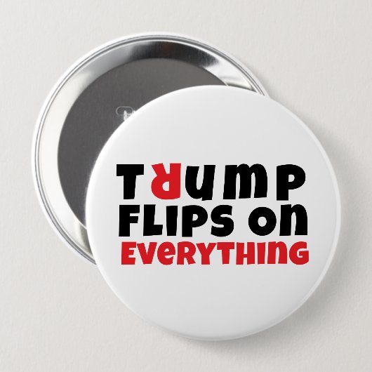 Protestmotto gegen Trump Button (Vorne & Hinten)