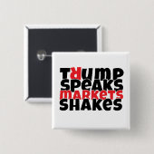 Protestmotto gegen Trump Button (Vorne & Hinten)