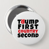 Protestmotto gegen Trump Button (Vorne & Hinten)