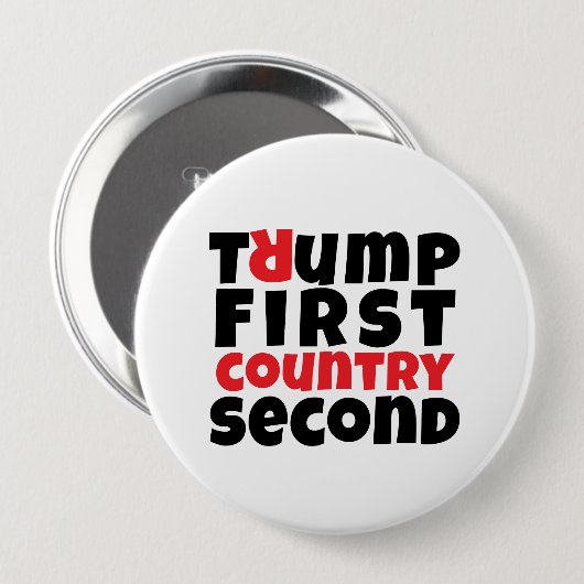 Protestmotto gegen Trump Button (Vorne & Hinten)