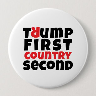Protestmotto gegen Trump Button