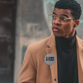 Protestmotto gegen Trump Button