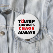 Protestmotto gegen Trump Button (Beispiel)