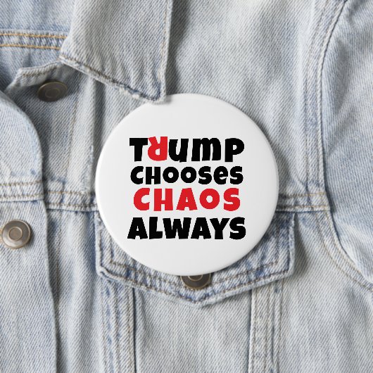 Protestmotto gegen Trump Button (Beispiel)
