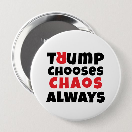 Protestmotto gegen Trump Button (Vorne & Hinten)