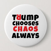 Protestmotto gegen Trump Button (Vorderseite)