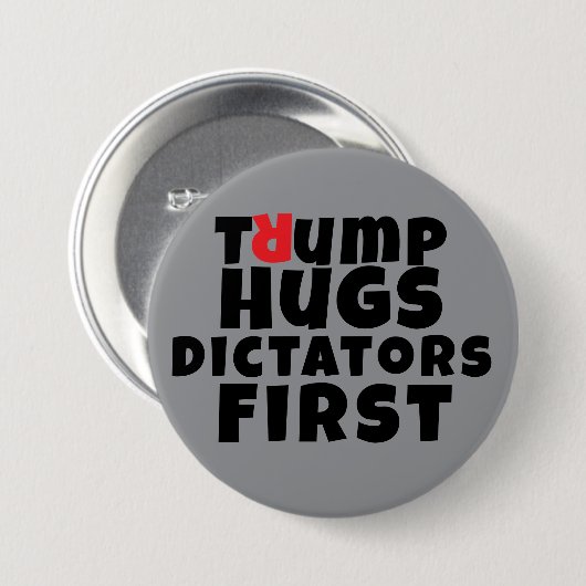 Protestmotto gegen Trump Button (Vorne & Hinten)