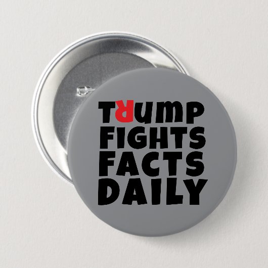 Protestmotto gegen Trump Button (Vorne & Hinten)
