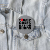 Protestmotto gegen Trump Button (Beispiel)