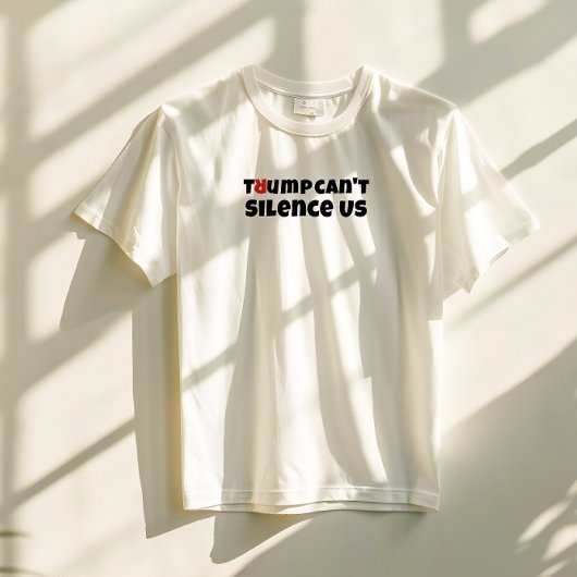 Protestmotto von Trump-Studenten rot elegant T-Shirt