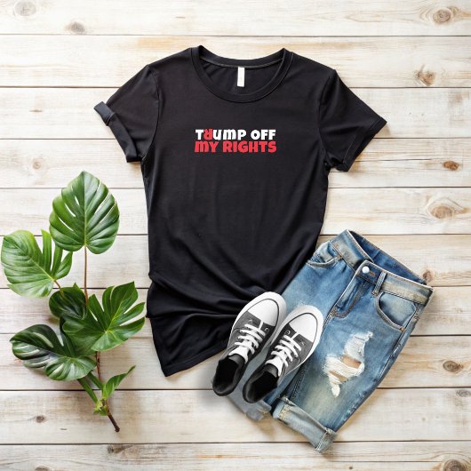Protestmotto von Trump-Studenten rot elegant T-Shirt