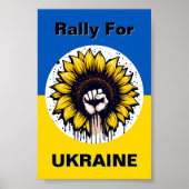Protestposter-Unterstützung Ukraine Download Poster (Vorne)