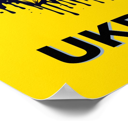 Protestposter-Unterstützung Ukraine Download Poster (Ecke)