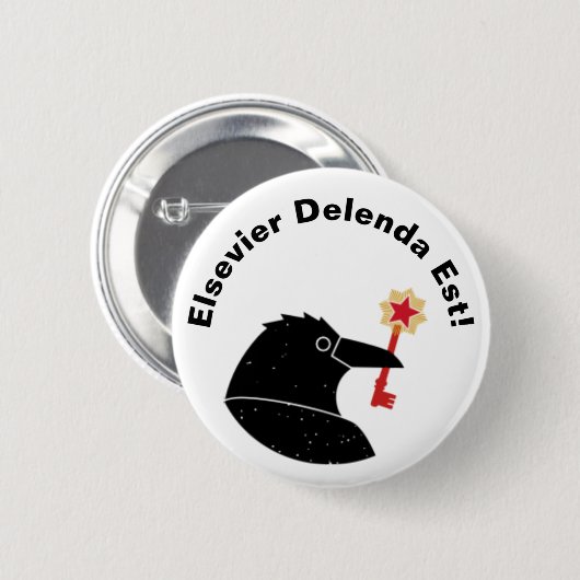 Protestschaltfläche von Elsevier Button (Vorne & Hinten)