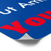 Protestschild im Rathaus Poster (Ecke)