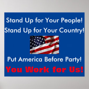 Protestschild im Rathaus Poster