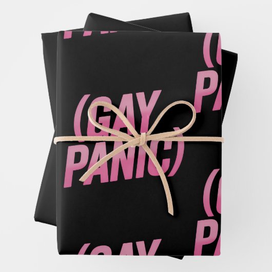 Proteststolz auf Gay Panic LGBTQ Geschenkpapier Set (Beispiel)