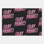 Proteststolz auf Gay Panic LGBTQ Geschenkpapier Set (Vorderseite)