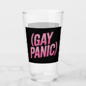 Proteststolz auf Gay Panic LGBTQ Glas (Vorderseite)
