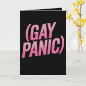 Proteststolz auf Gay Panic LGBTQ Karte (Gelbe Blume)