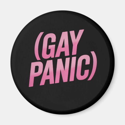 Proteststolz auf Gay Panic LGBTQ Magnet (Vorne)