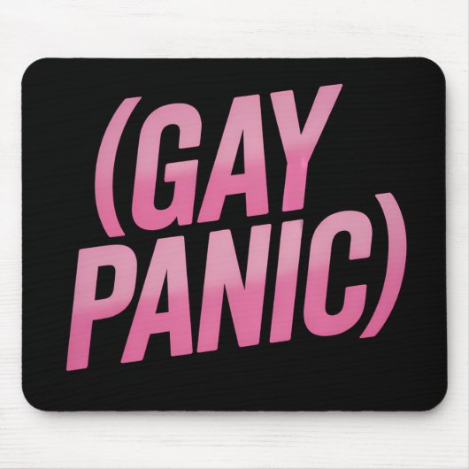 Proteststolz auf Gay Panic LGBTQ Mousepad (Vorne)