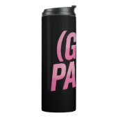 Proteststolz auf Gay Panic LGBTQ Thermosbecher (Nach links gedreht)