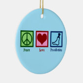 Prothetist Peace Liebe Prosthetics Keramik Ornament (Rechts)