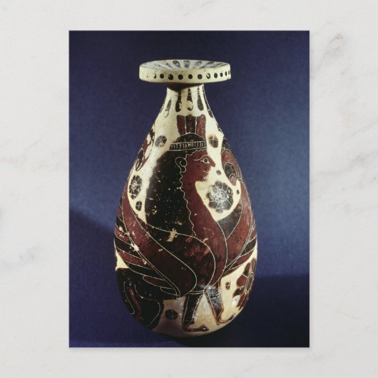 Proto-korinthische Vase mit Sphinx Postkarte (Vorderseite)